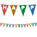 Bannery kolorowe z napisem Happy Birthday, nadające się do recyklingu, 200 cm