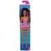Barbie Beach lalka w fioletowym, wzorzystym stroju kąpielowym - Mattel