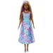 Barbie Dreamtopia: Księżniczka lalka w niebiesko-fioletowej sukni z motywem motyla - Mattel
