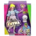 Barbie Extra: Lalka w błyszczącym stroju, z pupilem - Mattel