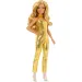 Barbie Fashionista 65. rocznicowa lalka w złotej sukni - Mattel