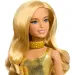 Barbie Fashionista 65. rocznicowa lalka w złotej sukni - Mattel