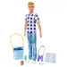 Barbie: Ken na kempingu z akcesoriami w koszuli w kratę - Mattel