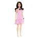 Barbie: Lalka Fashionista w kolorowej, kraciastej sukience - Mattel