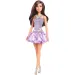Barbie: Modna lalka Fashionista w fioletowej sukience - Mattel