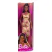Barbie: Modna lalka Fashionista w kratkowanej, kwiecistej sukience - Mattel