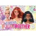 Barbie Przyjaciółki 60-elementowe brokatowe puzzle 50x35 cm - Lisciani