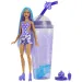 Barbie: Slime Reveal - Laleczka niespodzianka winogronowa w owocowym zestawie z niebieskimi włosami - Mattel