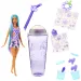Barbie: Slime Reveal - Laleczka niespodzianka winogronowa w owocowym zestawie z niebieskimi włosami - Mattel