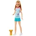 Barbie: Stacie na ratunek - Lalka o jasnobrązowych włosach z małym pieskiem - Mattel