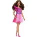 Barbie: Stylowa lalka Fashionista w żywej różowej sukience - Mattel