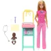 Barbie blond włosa pediatra zestaw do zabawy z lalką - Mattel