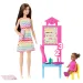 Barbie nauczycielka z brązowymi włosami – zestaw lalka kariery z akcesoriami – Mattel