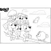 Bluey 2 w 1 puzzle ekologiczne 60 elementów i kolorowanka 70x50 cm - Lisciani