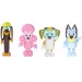 Bluey: Zestaw 4 figurek do zabawy Bluey i przyjaciele