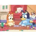 Bluey i przyjaciele 2 w 1 maxi podłogowe puzzle 4x48 elementów i kolorowanka 35x25 cm - Lisciani