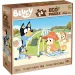 Bluey na wakacjach 2 w 1, ekologiczne maxi puzzle i kolorowanka, 24 elementy, 70x50 cm – Lisciani