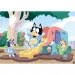 Bluey pies zjeżdża na zjeżdżalni 104-elementowa układanka Supercolor - Clementoni