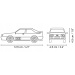 COBI: Audi Quattro 1980 biały samochód - zestaw konstrukcyjny (24665)