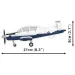 COBI: Beechcraft T-6 Texan II niebiesko-biały zestaw konstrukcyjny (26624)
