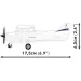 COBI: Biały zestaw konstrukcyjny Cessna 172 Skyhawk (26620)
