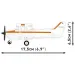 COBI: Cessna 172 Skyhawk pomarańczowo-biały zestaw konstrukcyjny (26623)