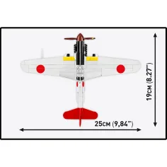 COBI: Kawasaki Ki-61 Hien z II wojny światowej — zestaw konstrukcyjny (5872) zdjęcie 4
