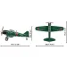 COBI: Mitsubishi A6M2 „Zero” myśliwiec zestaw konstrukcyjny (5861)