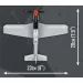 COBI: Mustang P-51D „TOP GUN: Maverick” zestaw klocków do budowy samolotu (5847)