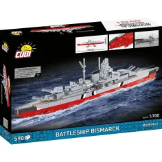 COBI: Pancernik II wojny światowej Bismarck — zestaw do składania (4854) zdjęcie 5