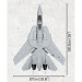 COBI: Top Gun F-14A Tomcat™ zestaw konstrukcyjny (5811A)