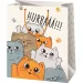 Cardex: "Hurraaa!!!" torba prezentowa z kotem 26x13x33cm