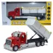 Ciężarówka Heavy Duty: Metalowy model wywrotki z mechanizmem pull-back, otwieranymi drzwiami, w skali 1/36