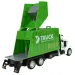 City Truck: Ciężarówka do selektywnej zbiórki odpadów z napędem na koło zamachowe, 22 cm