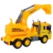 City Truck: Ciężarówka z koparką ze światłem i dźwiękiem 1/18