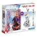 Clementoni: Disney Kraina Lodu 2 w 1 – puzzle 104 elementów i model Olafa