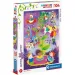 Czas bajki Supercolor brokatowe puzzle 104 elementy - Clementoni
