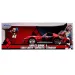 DC Comics: Figurka Harley Quinn i metalowy model samochodu 1969 Chevy Corvette Stingray w skali 1/24 – Simba Toys