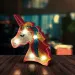 Diamentowa mozaika: Kreatywny zestaw - lampa jednorożec
