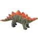 Dino World: Figurka dinozaura Stegosaurus z winylowego materiału wydająca dźwięk, wypełniona bawełną, o rozmiarze 35 cm.