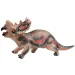 Dino World: Figurka dinozaura Styracosaurus wykonana z winylu, wydająca dźwięk, wypełniona bawełną, 35 cm.