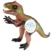Dino World: Figurka dinozaura Velociraptor z winylu wydająca dźwięki, wypełniona bawełną, 35 cm
