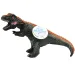 Dino World: Winylowa figurka dinozaura T-REX wydająca dźwięki z wypełnieniem bawełnianym o rozmiarze 35 cm.