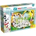 Disney 101 dalmatyńczyków 2 w 1 maxi 24-elementowa układanka i kolorowanka 70x50 cm – Lisciani