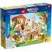 Disney Kaczor Donald i jego rodzina 2 w 1 maxi puzzle 35 elementów i kolorowanka 70x50 cm - Lisciani