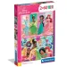 Disney+Księżniczki 2x60-elementowe puzzle Supercolor - Clementoni