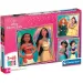 Disney+Księżniczki Supercolor 3x48 elementów puzzle - Clementoni