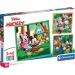 Disney Myszka Miki i Przyjaciele 3x48 elementów Supercolor puzzle - Clementoni