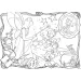 Disney Pinokio 2 w 1 maxi puzzle 24 elementów i kolorowanka 70x50 cm - Lisciani