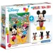 Disney: Puzzle 104 elementów z Myszką Miki + Model 3D Mickey - Clementoni